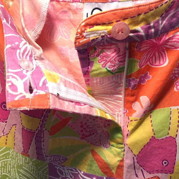 Lilly Pulitzer Patchwork Pants Size 8 - Picture 4 of 7